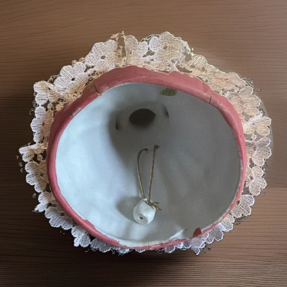 Antique Victorian Style Porcelain Bell Figurine -Bridesmaid - Garden Party